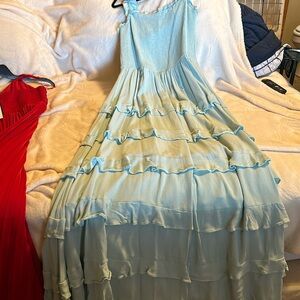 Smocked maxi dress size large